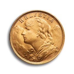 20 Francos Suizos Helvetia