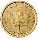Canadian Gold Maple Leaf (1/4oz)