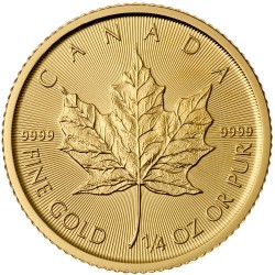 [XF] Canadian Gold Maple Leaf (1/4oz) 2025